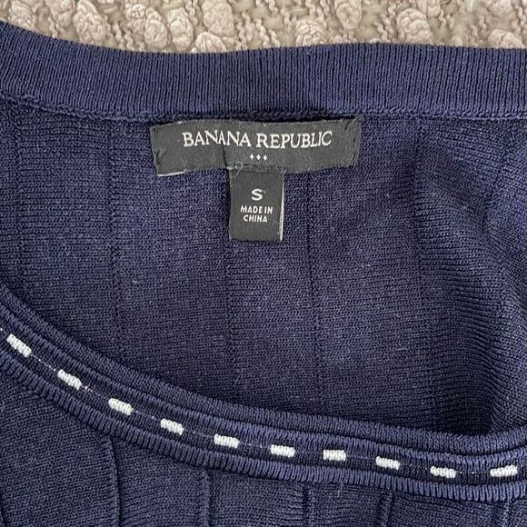 Banana Republic Navy A-Line Dress. Size Small - Picture 7 of 10